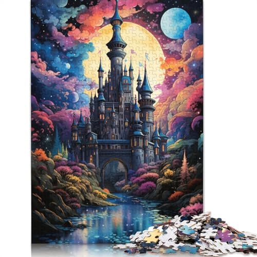 Puzzle für Erwachsene Fantasieschloss 1000 Teile Puzzle für Erwachsene und Kinder Holzpuzzle für Erwachsene und Kinder ab 10 Jahren tolles Geschenk für Erwachsene 1000 Teile (75 x 50 cm) von wuzihanptpt