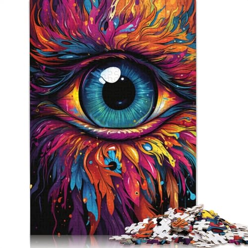 Puzzle für Erwachsene Feuerfarbene Phönixaugen Puzzle für Erwachsene 1000 Teile Holzpuzzle Teenager- und Kinderspiel Spielzeug für Erwachsene 1000 Teile (75 x 50 cm) von wuzihanptpt