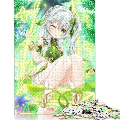 Puzzle für Erwachsene Genshin Impact 1000 Teile Puzzle aus Papier Puzzle für Erwachsene und Kinder ab einem Alter von 10 Jahren anspruchsvolle Puzzles für Erwachsene 1000 Teile (38 x 26 cm) von wuzihanptpt