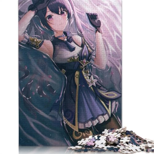 Puzzle für Erwachsene Genshin Impact 1000-teiliges Puzzle Holzpuzzle für Erwachsene und Kinder ab 10 Jahren anspruchsvolle Puzzles für Erwachsene 1000 Teile (75 x 50 cm) von wuzihanptpt