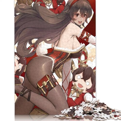 Puzzle für Erwachsene Genshin Impact 1000-teiliges Puzzle Holzpuzzle für Erwachsene und Kinder ab 10 Jahren anspruchsvolle Puzzles für Erwachsene 1000 Teile (75 x 50 cm) von wuzihanptpt