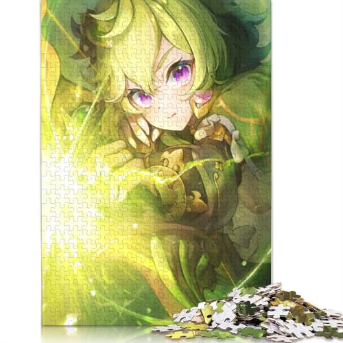 Puzzle für Erwachsene Genshin Impact Collei 1000-teiliges Puzzle aus Papier Puzzle für Erwachsene und Kinder ab einem Alter von 10 Jahren anspruchsvolle Puzzles für Erwachsene 1000 Teile (38 x 26 cm) von wuzihanptpt