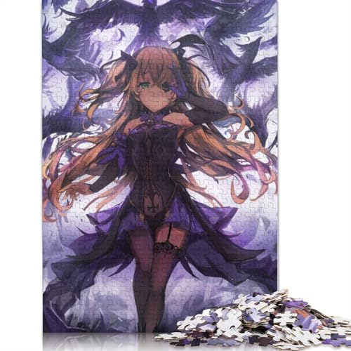 Puzzle für Erwachsene Genshin Impact Fischl 1000-teiliges Puzzle Holzpuzzle für Erwachsene und Kinder ab 10 Jahren anspruchsvolle Puzzles für Erwachsene 1000 Teile (75 x 50 cm) von wuzihanptpt