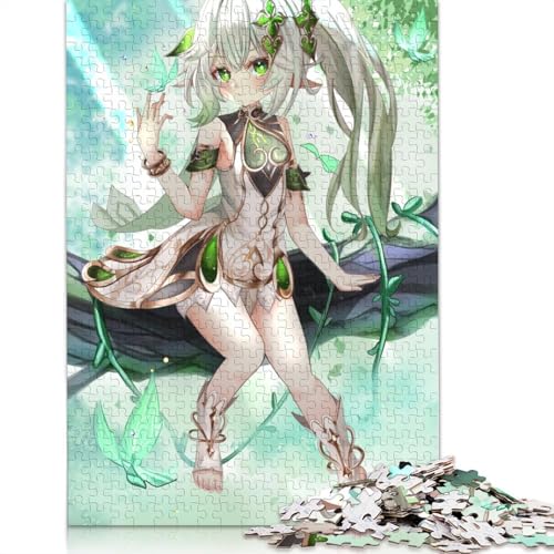 Puzzle für Erwachsene Genshin Impact Nahida 1000 Teile Puzzle aus Papier Puzzle für Erwachsene und Kinder ab einem Alter von 10 Jahren anspruchsvolle Puzzles für Erwachsene 1000 Teile (38 x 26 cm) von wuzihanptpt