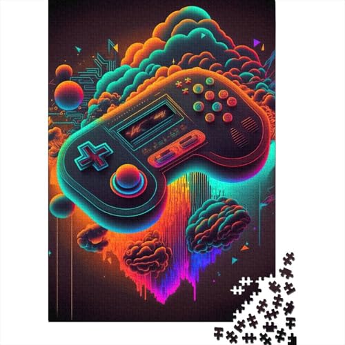 Puzzle für Erwachsene Neon-Spiel Puzzle für Erwachsene 500 Teile Holzpuzzle für Erwachsene und Jugendliche ab 12 Jahren Lernspiele für Erwachsene 500 Teile (52 x 38 cm) von wuzihanptpt