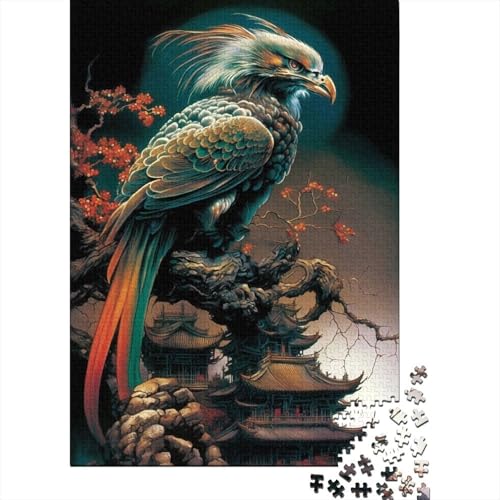 Puzzle für Erwachsene Phoenix Chimerical Puzzle für Erwachsene 300 Teile Holzpuzzle für Erwachsene und Jugendliche ab 12 Jahren Lernspiele für Erwachsene 300 Teile (40 x 28 cm) von wuzihanptpt