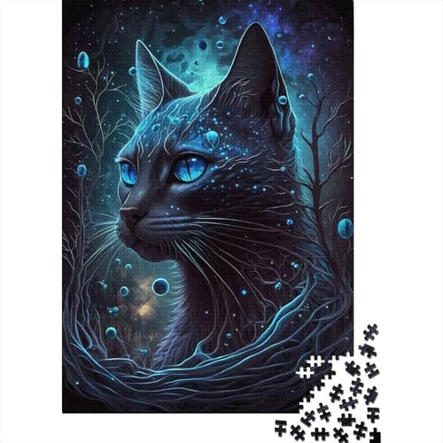 Puzzle für Erwachsene Siamkatze Puzzle für Erwachsene 1000 Teile Holzpuzzle für Erwachsene und Jugendliche ab 12 Jahren Lernspiele für Erwachsene 1000 Teile (75 x 50 cm) von wuzihanptpt