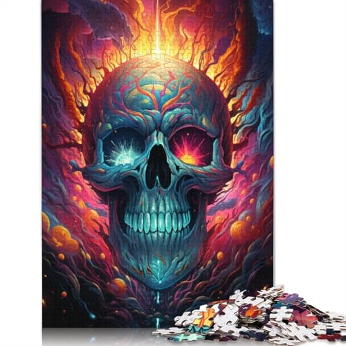 Puzzle für Erwachsene Skelett im Universum Puzzle für Erwachsene 1000 Teile Papierpuzzle Teenager- und Kinderspiel Spielzeug für Erwachsene 1000 Teile (38 x 26 cm) von wuzihanptpt