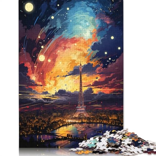 Puzzle für Erwachsene Wunderbare Nachtstadt 1000 Teile Puzzle für Erwachsene und Familien Papierpuzzle Lernspiel 1000 Teile (38 x 26 cm) von wuzihanptpt