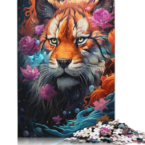 Puzzle für Erwachsene farbenfrohe Fantasietiere Puzzle für Erwachsene 1000 Teile Papierpuzzle für Erwachsene und Kinder ab 10 Jahren Geschenk zum Geburtstag 1000 Teile (38 x 26 cm) von wuzihanptpt