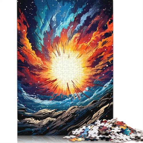 Puzzle für Erwachsene farbenfrohes psychedelisches Wirbel-Puzzle für Erwachsene 1000 Teile Papierpuzzle für Erwachsene und Kinder ab einem Alter von 10 Jahren Heimkunstdekor 1000 Teile (38 x 26 cm) von wuzihanptpt