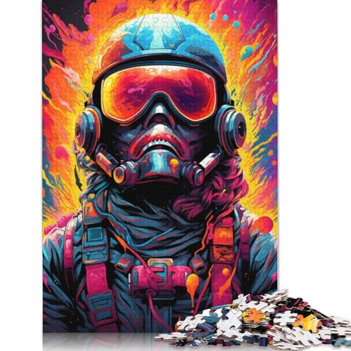 Puzzle für Erwachsene mit 1000 Teilen „Die farbenfrohe Psychedelia von Space Hackers“ Puzzle für Erwachsene Holzpuzzle Spielzeug Wanddekoration 1000 Teile (75 x 50 cm) von wuzihanptpt