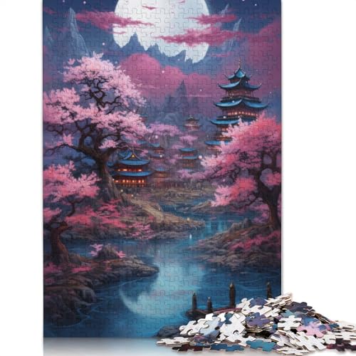 Puzzle für Erwachsene mit 1000 Teilen Kunst- und Landschaftspuzzle im japanischen Stil für Erwachsene Papierpuzzle Spielzeug Wanddekoration 1000 Teile (38 x 26 cm) von wuzihanptpt