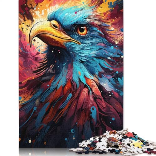 Puzzle für Erwachsene mit 1000 Teilen Puzzle Malerei farbiges Pinguin-Puzzle für Erwachsene Holzpuzzle Spielzeug Wanddekoration 1000 Teile (75 x 50 cm) von wuzihanptpt