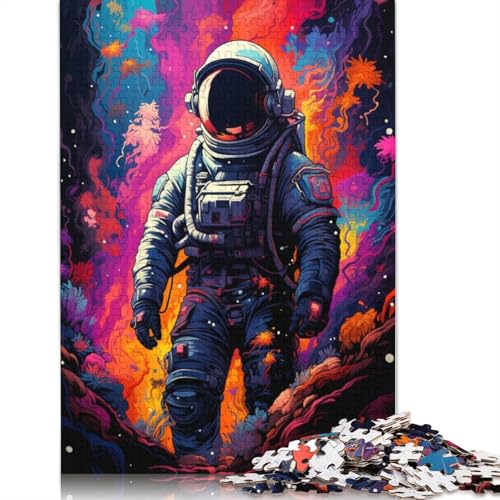 Puzzle für Erwachsene mit 1000 Teilen Puzzle zum Zeichnen abenteuerliches Astronauten-Puzzle für Erwachsene Papierpuzzle Spielzeug Wanddekoration 1000 Teile (38 x 26 cm) von wuzihanptpt