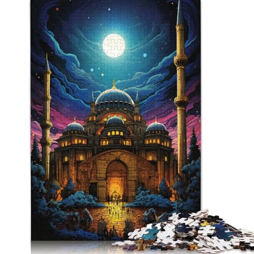 Puzzle für Erwachsene mit 1000 Teilen Türkiye Hagia Sophia Puzzle für Erwachsene Papierpuzzle Spielzeug Wanddekoration 1000 Teile (38 x 26 cm) von wuzihanptpt