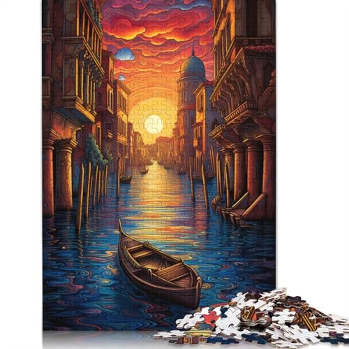 Puzzle für Erwachsene mit 1000 Teilen Venedig Italien Puzzle für Erwachsene Papierpuzzle Spielzeug Wanddekoration 1000 Teile (38 x 26 cm) von wuzihanptpt