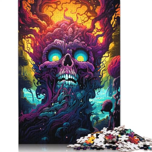 Puzzle für Erwachsene mit 1000 Teilen farbenfrohes psychedelisches Monster-Puzzle für Erwachsene Papierpuzzle Spielzeug Wanddekoration 1000 Teile (38 x 26 cm) von wuzihanptpt