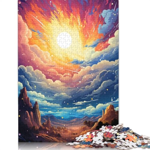 Puzzle für farbenfrohes psychedelisches Paradies 1000 Teile Puzzle aus Papier Puzzles für Erwachsene und Kinder ab Jahren Lernspiel Herausforderungsspielzeug 1000 Teile (38 x 26 cm) von wuzihanptpt