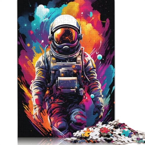 Puzzle mit 1000 Teilen „Astronauten im geheimnisvollen Universum“ Puzzle für Erwachsene Papierpuzzle Mitmachspiel 1000 Teile (38 x 26 cm) von wuzihanptpt