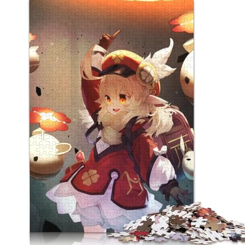 Puzzle mit 1000 Teilen Genshin Impact Klee Puzzle für Erwachsene Papierpuzzle Heimdekoration 1000 Teile (38 x 26 cm) von wuzihanptpt