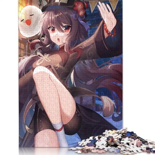 Puzzle mit 1000 Teilen Genshin Impact-Puzzle für Erwachsene Papierpuzzle tolles Geschenk für Erwachsene 1000 Teile (38 x 26 cm) von wuzihanptpt