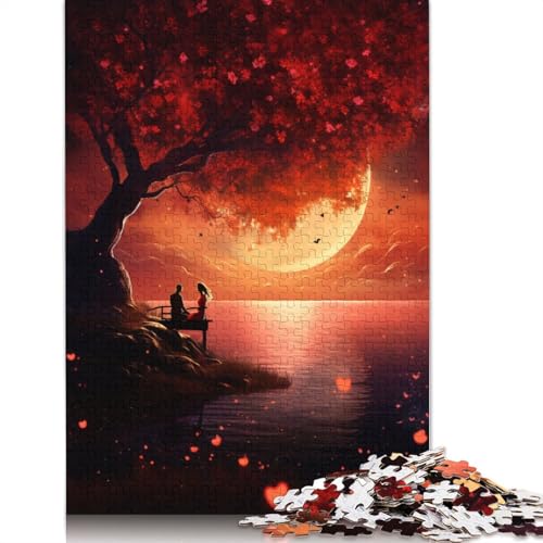 Puzzle mit 1000 Teilen Liebes- und Romantik-Puzzle für Erwachsene Papierpuzzle Lernspiel Herausforderungsspielzeug 1000 Teile (38 x 26 cm) von wuzihanptpt