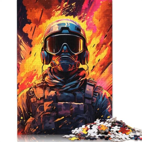 Puzzle mit 1000 Teilen farbenfrohe Psychedelia von Soldier Synthwave Puzzle für Erwachsene Holzpuzzle Lernspiele Heimdekorationspuzzle. 1000 Teile (75 x 50 cm) von wuzihanptpt