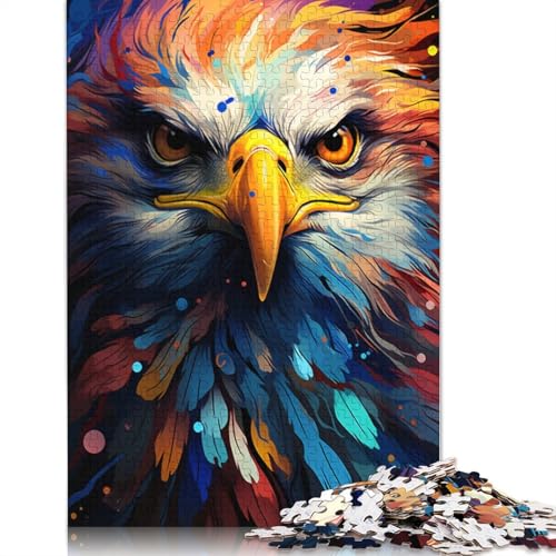 Puzzle zum Ausmalen Adler 1000 Teile Puzzle aus Holz für Erwachsene und Kinder ab Jahren Lernspiel Herausforderungsspielzeug 1000 Teile (75 x 50 cm) von wuzihanptpt