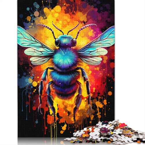 Puzzle zum Ausmalen Biene 1000-teilig Puzzle aus Holz für Erwachsene und Kinder ab Jahren Unterhaltung 1000 Teile (75 x 50 cm) von wuzihanptpt