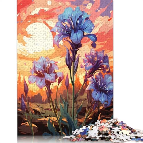 Puzzle zum Ausmalen von Blumen 1000 Teile Puzzle aus Papier für Erwachsene und Kinder ab Jahren Unterhaltung 1000 Teile (38 x 26 cm) von wuzihanptpt