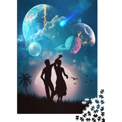 Puzzles für Erwachsene 500 Puzzles Fantastic Love Jigsaw Teenager-Puzzle für Erwachsene und Teenager ab 12 Jahren Holzbrett-Puzzles Denksport-Puzzles für Erwachsene 500 Teile (52 x 38 cm) von wuzihanptpt