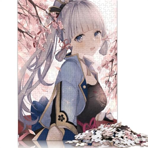 Puzzlespiel mit 1000 Teilen Genshin Impact Ayaka Puzzle für Erwachsene Holzpuzzle Lernspiel Herausforderungsspielzeug 1000 Teile (75 x 50 cm) von wuzihanptpt