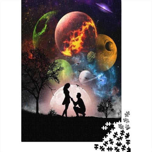 Spiel-Geschenk-Puzzle „Fantastic Love“ 300-teiliges Puzzle für Erwachsene Premium-Puzzle aus recyceltem Holz für Erwachsene und Jugendliche ab 12 Jahren Relax-Puzzle-Spiele 300 Teile (40 x 28 cm) von wuzihanptpt