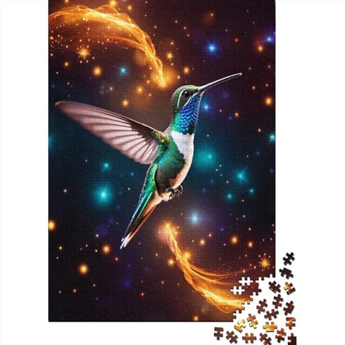 Spiel-Geschenk-Puzzle wunderschöner Kolibri 500-teiliges Puzzle für Erwachsene hochwertiges 100% recyceltes Holz für Erwachsene und Jugendliche ab 12 Jahren Relax-Puzzle-Spiele von wuzihanptpt