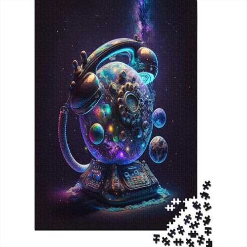 Spielgeschenk Jigsaw Cosmic Telephone 500-teiliges Puzzle für Erwachsene Premium% recyceltes Holz für Erwachsene und Jugendliche ab 12 Jahren Relax-Puzzles Spiele 500 Teile (52 x 38 cm) von wuzihanptpt