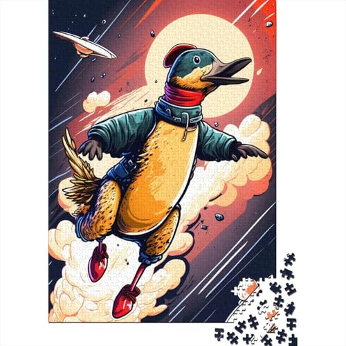 Spielgeschenk Jigsaw Goose 1000-teiliges Puzzle für Erwachsene Premium% recyceltes Holz für Erwachsene und Jugendliche ab 12 Jahren Relax-Puzzles Spiele 1000 Teile (75 x 50 cm) von wuzihanptpt