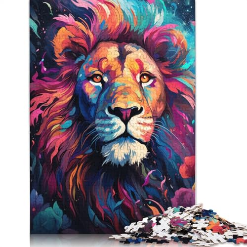 für Erwachsene 1000-teiliges Puzzle Geschenke Zeichnung Tier Löwe Puzzle Papierpuzzle pädagogisches Spielzeug zum Stressabbau Puzzle 1000-teilig (38 x 26 cm) von wuzihanptpt