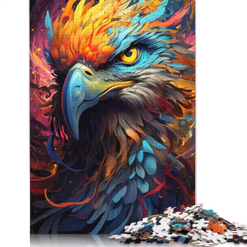 für Erwachsene Puzzle „Die farbenfrohe Psychedelie der Vogelkrieger“ Puzzle für Erwachsene 1000 Teile Papierpuzzle für Erwachsene und Kinder ab einem Alter von 10 Jahren Heimkunstdekor von wuzihanptpt