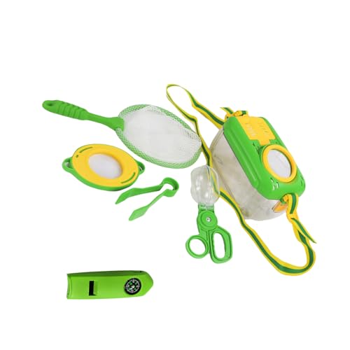 Kinder-Outdoor-Abenteuer-Set, inklusive Beobachtungsbox, praktischer Schaufelfänger und Schmetterlingsnetz, pädagogisches Wissenschaftsspielzeug Kinder-Outdoor-Abenteuer-Set, inklusive Beobachtungsbox, praktischer Schaufelfänger und Schmetterlingsnetz, pädagogisches Wissenschaftsspielzeug von xbiez