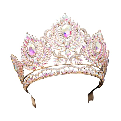 Luxuriöse Tiaras mit Kristallbesatz, zarte Kristallkronen für Frauen, stilvolle Tiaras mit Verzierungen von xbiez