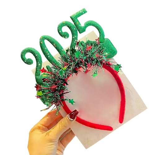 xbiez 2025 Weihnachts-Stirnband, bequem zu tragen, Festival-Designs, Kopfschmuck für Kinder und Erwachsene, Weihnachtskostüm-Zubehör von xbiez