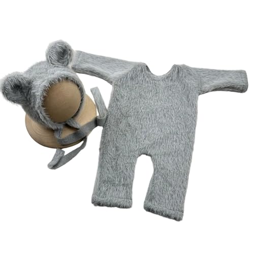 xbiez Foto-Requisiten für Neugeborene, Bärenform, Outfit und Mütze, Fotokleidung, Babyzubehör, Babyzubehör, Fotoshooting-Kleidung xbiez Foto-Requisiten für Neugeborene, Bärenform, Outfit und Mütze, Fotokleidung, Babyzubehör, Babyzubehör, Fotoshooting-Kleidung von xbiez