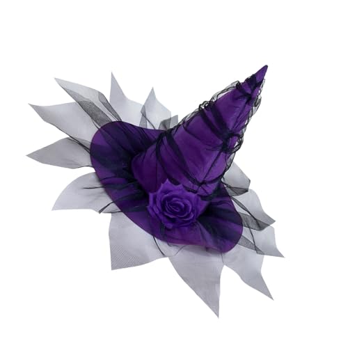 xbiez Halloween Hexenhut für Kinder Erwachsene Party Cosplay Kostüm Requisiten Zauberer für Party Damen Halloween Kostüm xbiez Halloween Hexenhut für Kinder Erwachsene Party Cosplay Kostüm Requisiten Zauberer für Party Damen Halloween Kostüm von xbiez