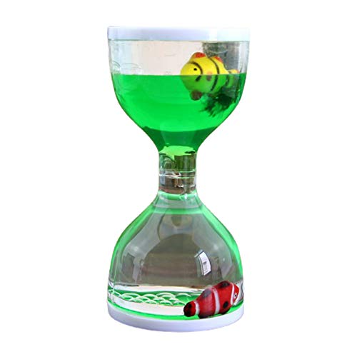 xbiez Liquid Motion Bubbler Timer Schreibtisch Sensorisches Spielzeug Schwimmendes Öl Sanduhr Zum Zappeln Stressabbau Geschenke Liquid Motion Bubbler Timer von xbiez