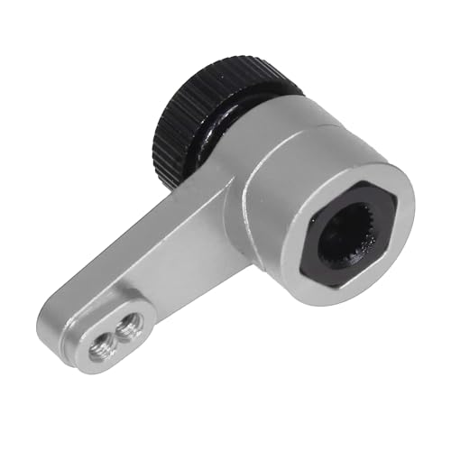 xbiez Verstellbarer Servo-Arm, strapazierfähig, für ferngesteuerte Crawler, schwarz, Upgrade-Teile für 1/10 Fernbedienungs-Raupen, Aluminium-Servoarm xbiez Verstellbarer Servo-Arm, strapazierfähig, für ferngesteuerte Crawler, schwarz, Upgrade-Teile für 1/10 Fernbedienungs-Raupen, Aluminium-Servoarm von xbiez