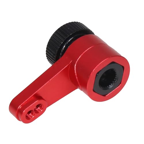 xbiez Verstellbarer Servo-Arm, strapazierfähig, für ferngesteuerte Crawler, schwarz, Upgrade-Teile für 1/10 Fernbedienungs-Raupen, Aluminium-Servoarm xbiez Verstellbarer Servo-Arm, strapazierfähig, für ferngesteuerte Crawler, schwarz, Upgrade-Teile für 1/10 Fernbedienungs-Raupen, Aluminium-Servoarm von xbiez