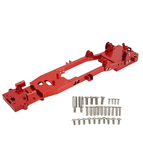 RC Auto Metall Chassis Rahmen Upgrade Teil WPL D12 Fernbedienung LKW (Red) von xctopest