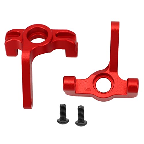 xctopest 2 Stück RC-Auto-Lenkbecher aus Aluminiumlegierung, Fernbedienungszubehör, passend für LOSI 1/10 22S 2WD (Red) von xctopest