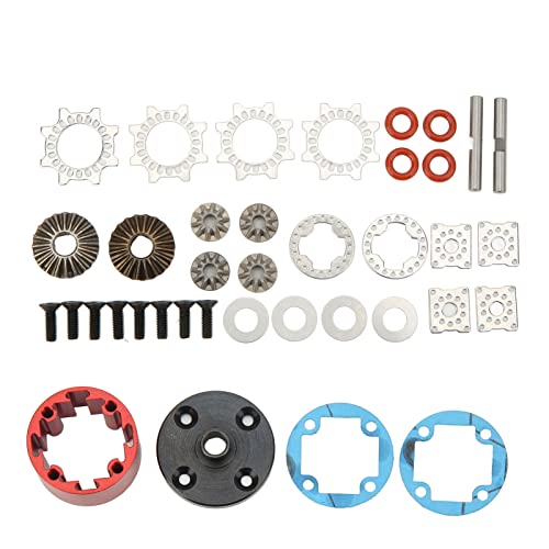 xctopest Rot Aluminiumlegierung RC Differentialgetriebe Abdeckung Ersatzset für ARRMA 1/7 1/8 Serie Ferngesteuertes Auto von xctopest